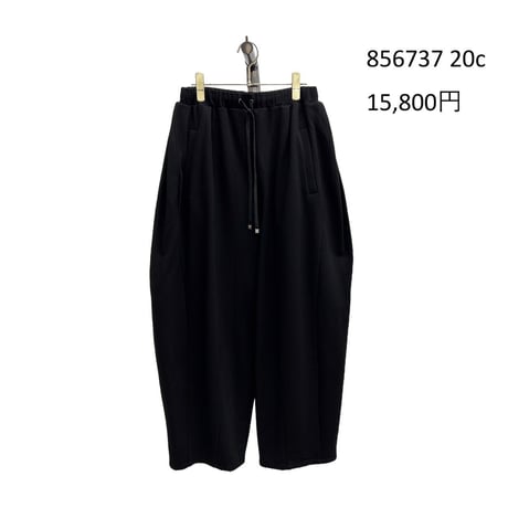 856737  軽量裏毛サイドタックパンツ