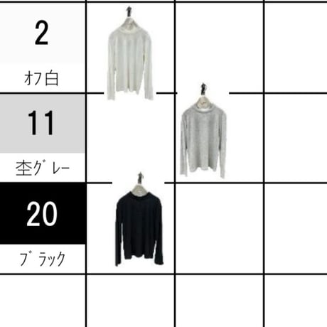 876815テンセルウールモックネックロンT