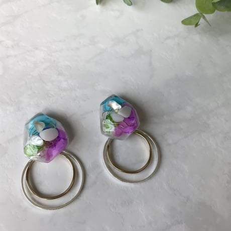 2wayレジンアートピアス