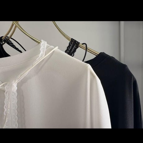 【margaux vintage】シアーロンTEE カフスレース