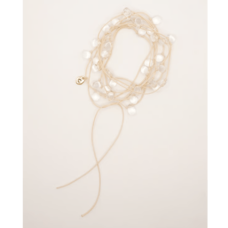 【CHIGNON】再々販売　ドロップガラスコードネックレス