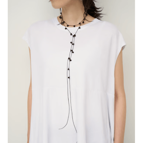 【CHIGNON】再々販売　ドロップガラスコードネックレス