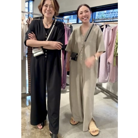 【YENN】SIDE SLIT ALL IN ONE