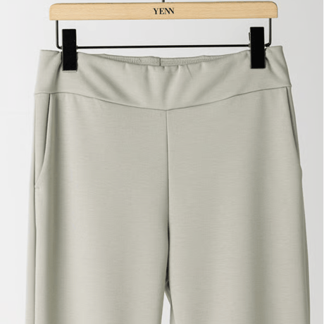 【YENN】即納　W JERSEY FLARE PT