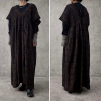 【sirodelabonte】 crinkle check shirring OP