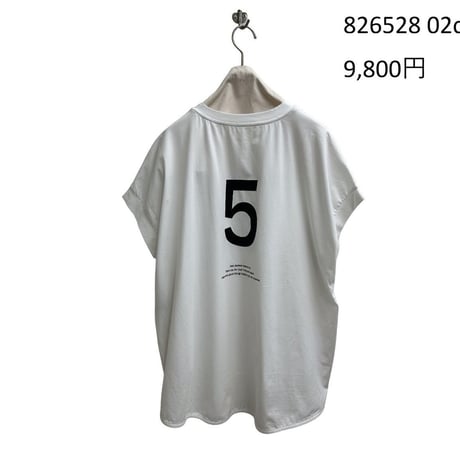 826528  フレンチスリーブバックロゴTシャツ
