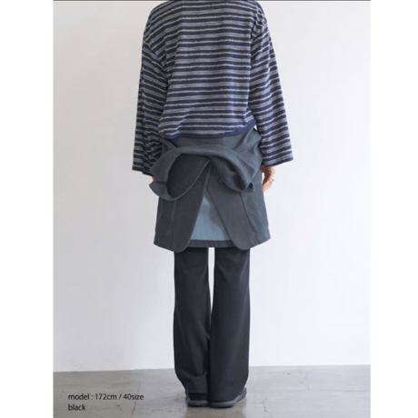 【YENN】即納　W JERSEY FLARE PT