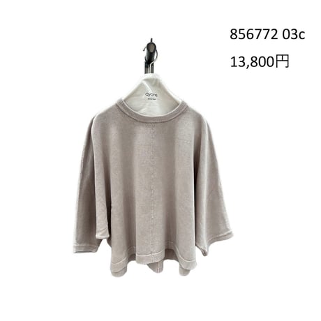 856772  ストーンウォッシュプルオーバーニット