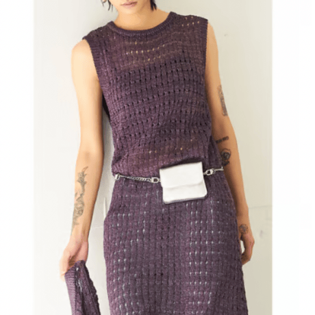 【YENN】CHAIN BELT POUCH