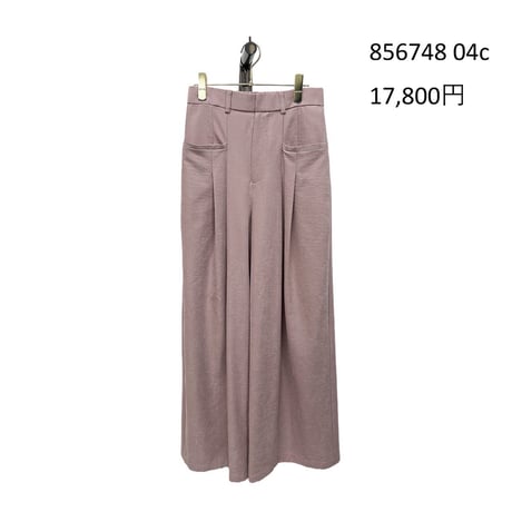 856748  スエード調ワイドパンツ