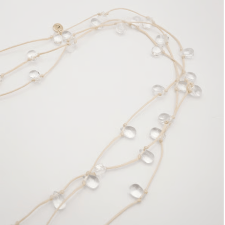 【CHIGNON】再々販売　ドロップガラスコードネックレス