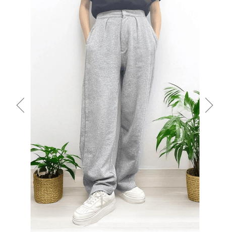 【INDKNIT】ダブルステッチ カーブパンツ