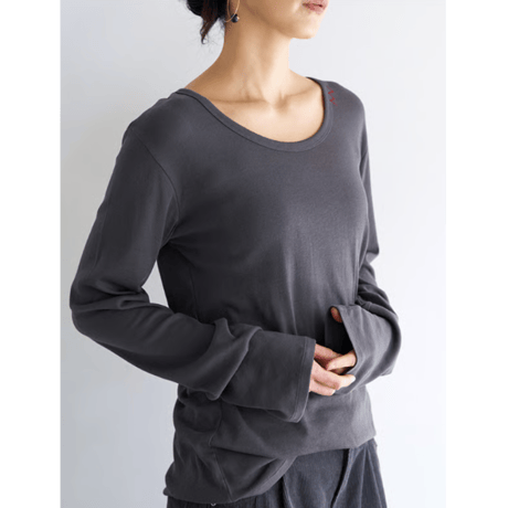 【YENN】 U-NECK LONG TEE