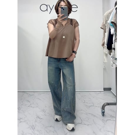 826525  レースフレアタンクトップ