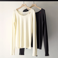 【YENN】 U-NECK LONG TEE