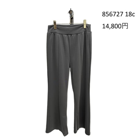 856727  ポリエステルポンチフレアパンツ