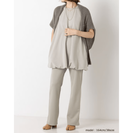 【YENN】即納　W JERSEY FLARE PT