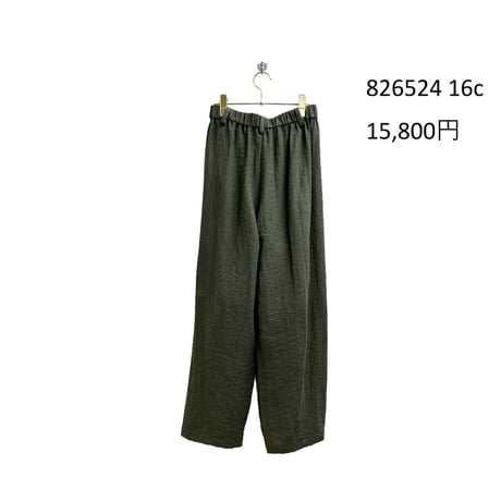 826521 コットンストレッチバレルレッグパンツ