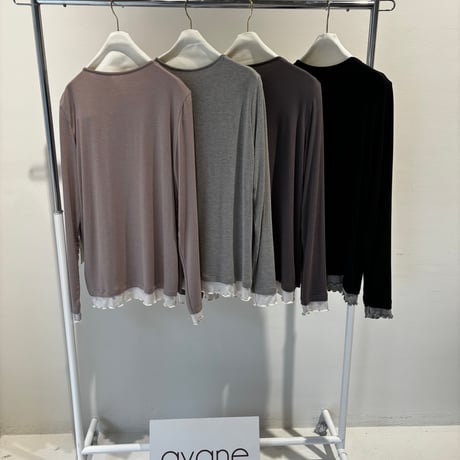 856738  ベア天ヘンリーネックロンT