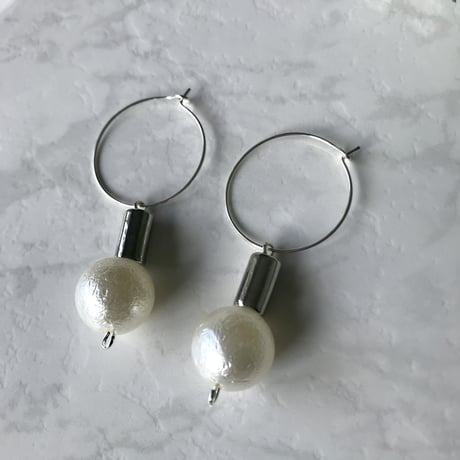 フェアリーパールのフープピアス