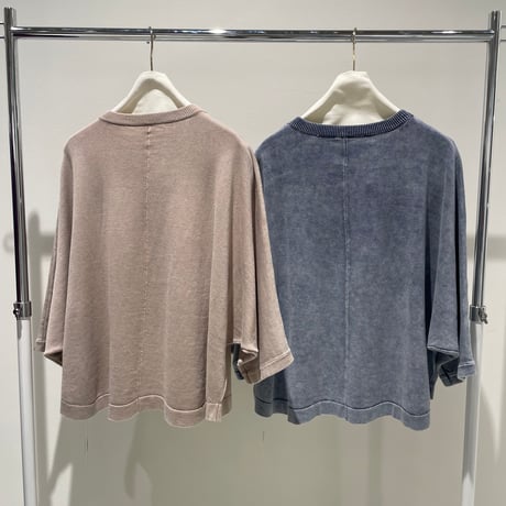 856772  ストーンウォッシュプルオーバーニット