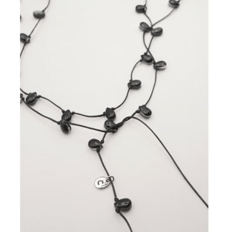 【CHIGNON】再々販売　ドロップガラスコードネックレス