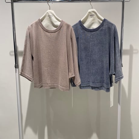 856772  ストーンウォッシュプルオーバーニット