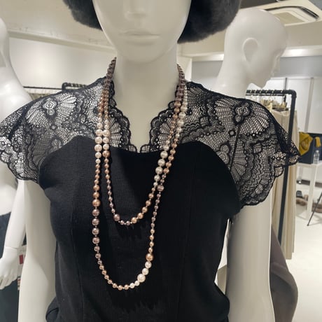 856766 ロングパールネックレス
