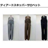 【CYAN  tokyo】ティアードスキッパーサロペット