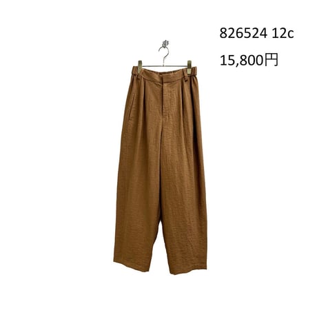 826521 コットンストレッチバレルレッグパンツ