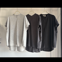 【margaux vintage】フロントジップカットソー