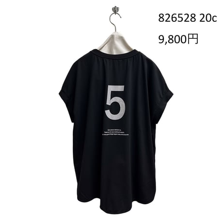 826528  フレンチスリーブバックロゴTシャツ