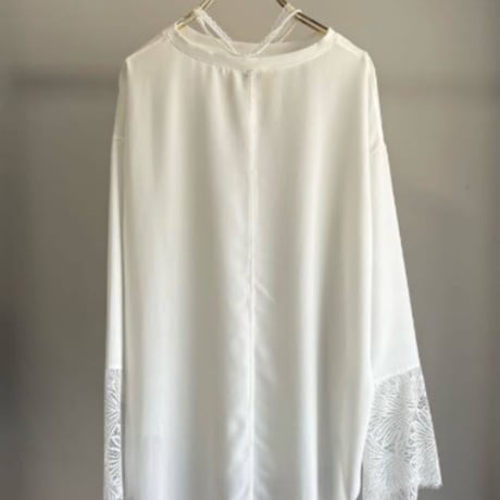 【margaux vintage】シアーロンTEE カフスレース