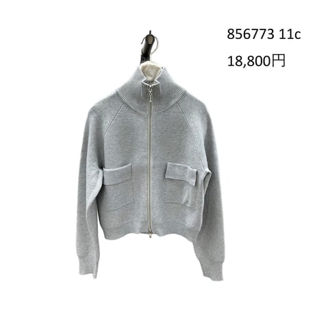 7856773  ジップアップニットブルゾン