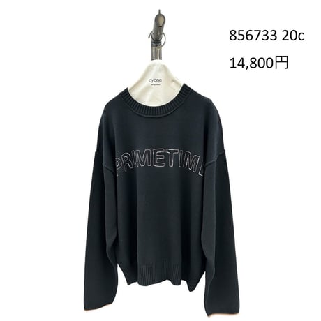 856733  ステッチ刺繡ボンディングプルオーバー