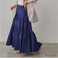 【hunch】新色登場!プリーツティアードスカート