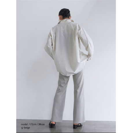 【YENN】即納　W JERSEY FLARE PT