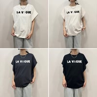 【siro delabonte】LA VAGUE タックスリーブTシャツ