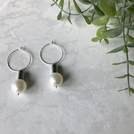 フェアリーパールのフープピアス