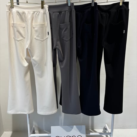 856727  ポリエステルポンチフレアパンツ
