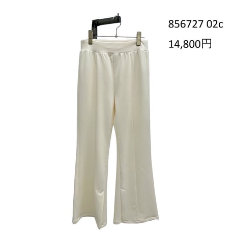 856727  ポリエステルポンチフレアパンツ