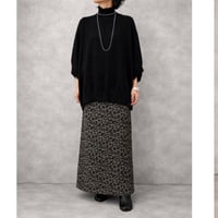 【sirodelabonte】 leopard lib　pencil skirt