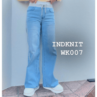 【新色入荷】INDKNIT インディニット サイドラインワイドパンツ