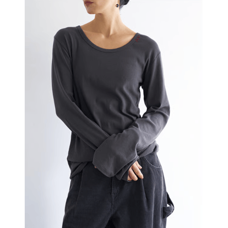 【YENN】 U-NECK LONG TEE