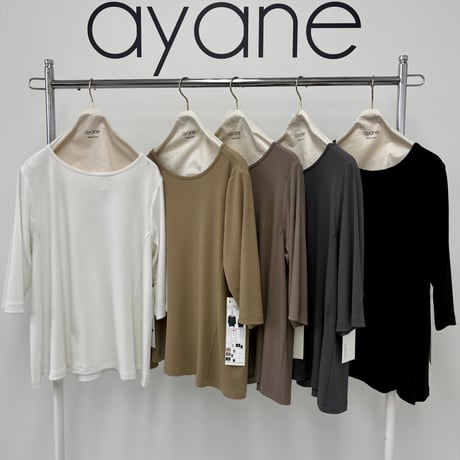 836613リブ生地Tシャツ