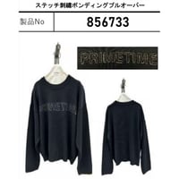 856733  ステッチ刺繡ボンディングプルオーバー