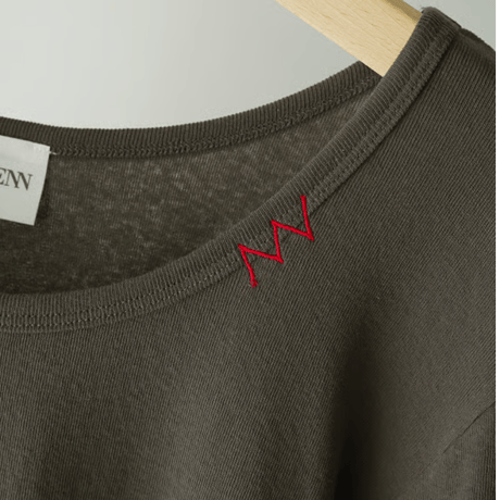 【YENN】 U-NECK LONG TEE