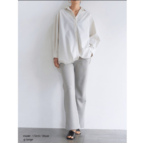 【YENN】即納　W JERSEY FLARE PT