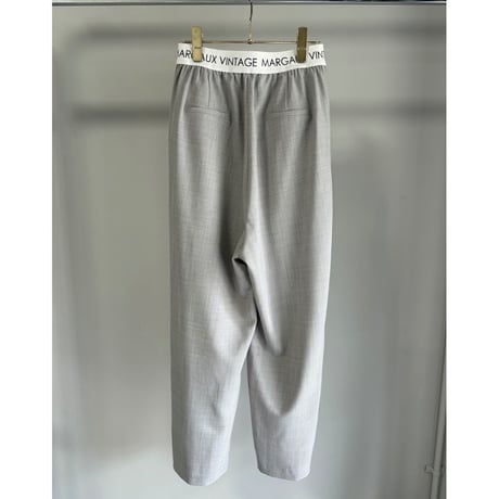 【MARGAUX VINTAGE】 ウエストロゴタックパンツ