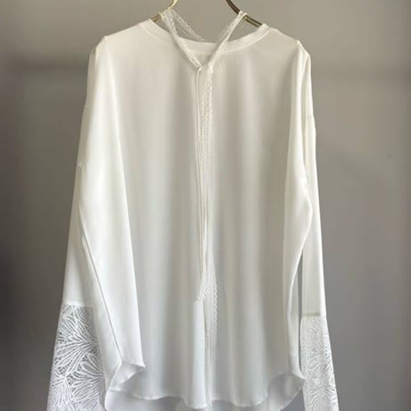 【margaux vintage】シアーロンTEE カフスレース